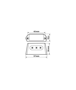 LUCE TARGA 3 SMD BIANCA A-ION